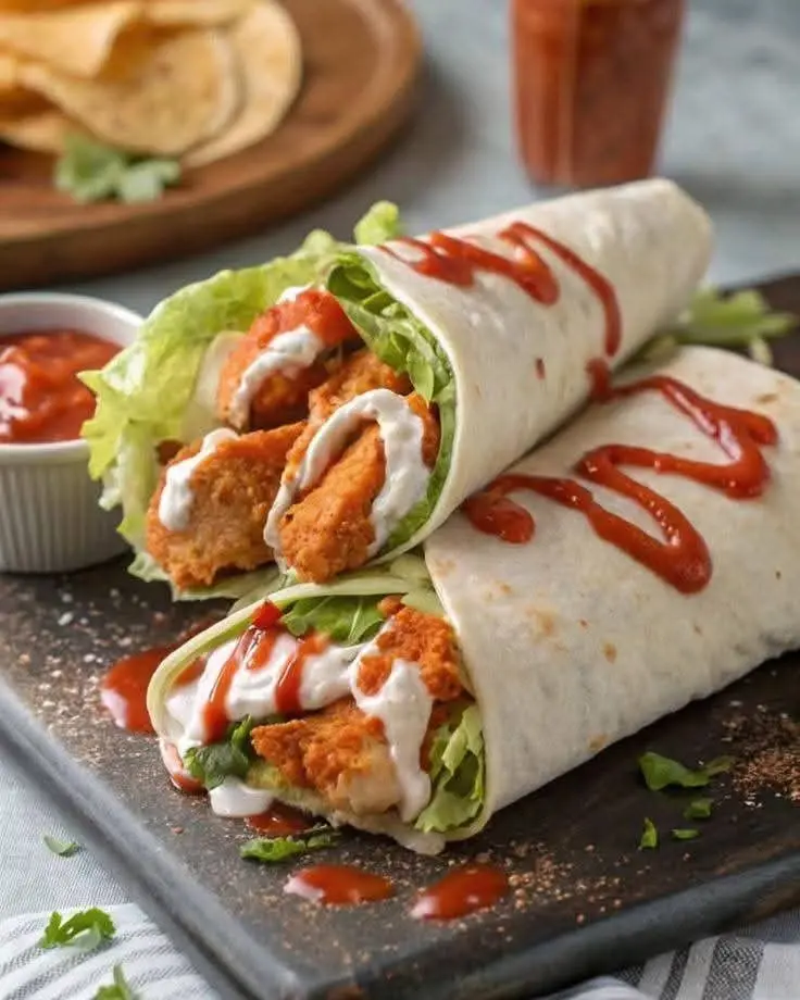 B7. Shawarma Double Ayam Crispy Saus Blackpaper