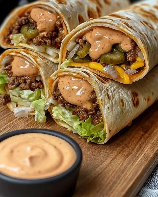 B8. Shawarma Double Daging Sapi Asli Saus Mentai