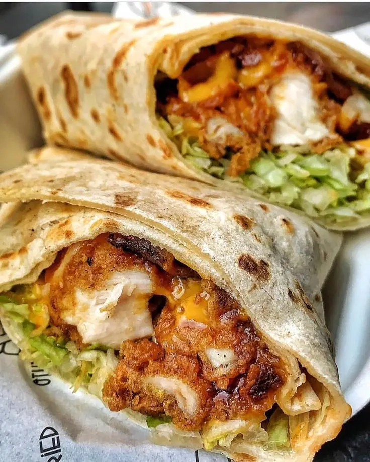 B3. Shawarma Ayam Crispy Saus Garlic