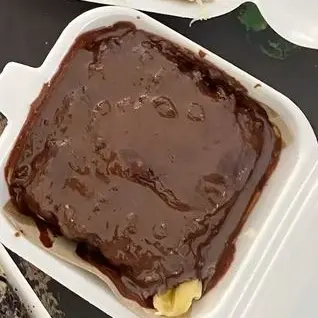 R1. Kue Pancong Coklat Crunchy Susu 1/2 Loyang